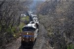 Eastbound manifest approaches Western Avenue yard